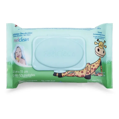 Lencos Umedecidos Feelclean Baby 50un No Shoptime