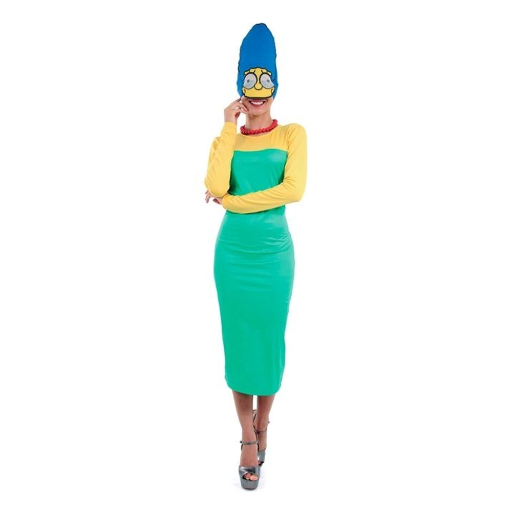 Fantasia Os Simpsons Marge Simpson Luxo Colar E M Scara No Shoptime