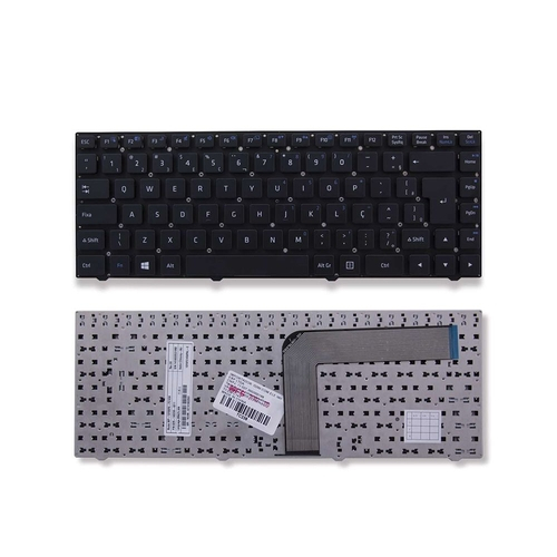 Teclado Para Notebook Positivo Unique MP 09N78PA F519 Preto ABNT2 No