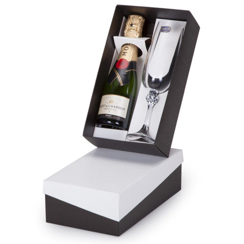 Kit Champagne Moet Chandon Imp Rial Brut Ml Ta A De Cristal No