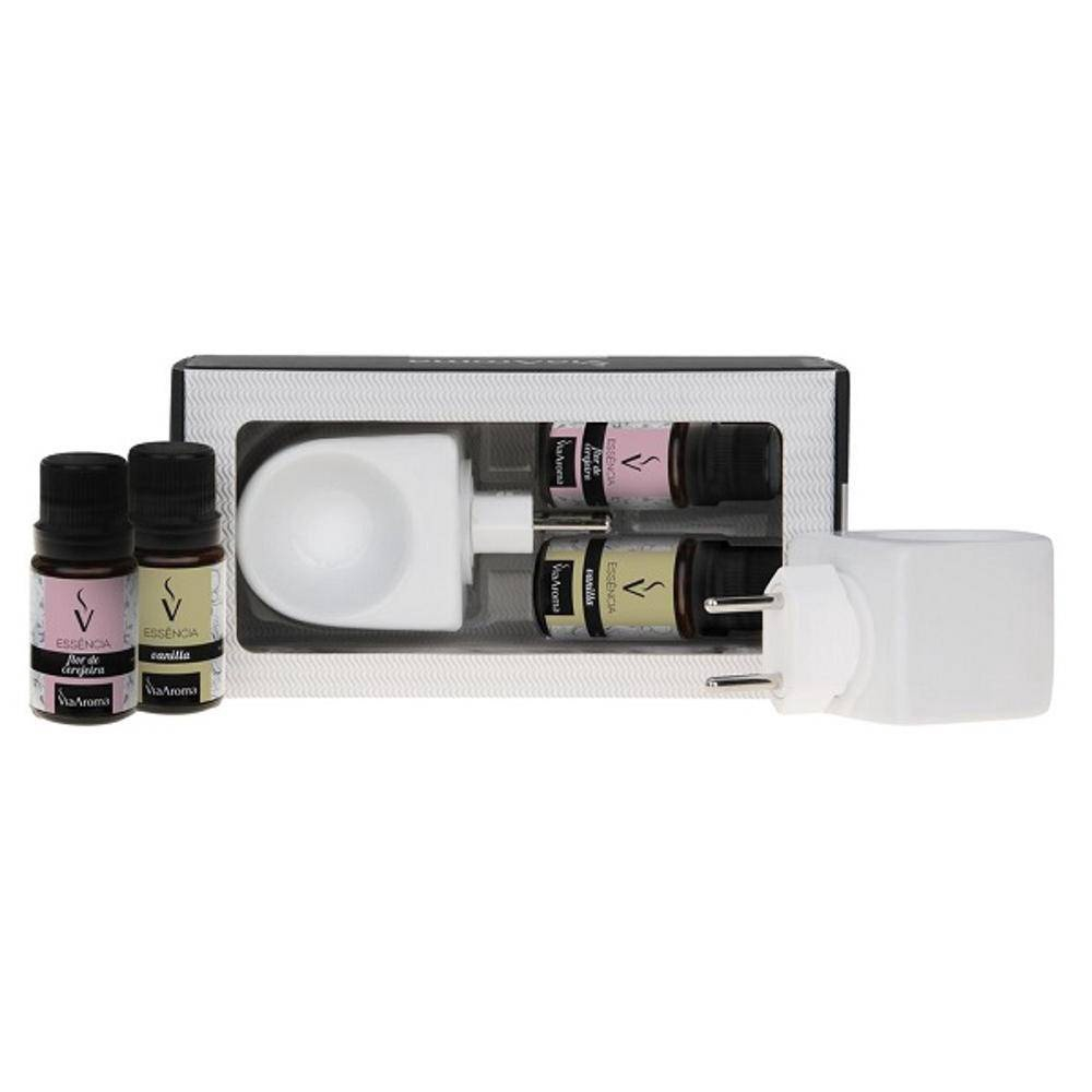 Kit Aromatizador El Trico Bivolt Ess Ncias De Flor De Cerejeira E