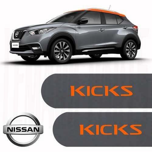 Jogo Friso Lateral Nissan Kicks 2016 A 2019 Cinza Grafite No Shoptime