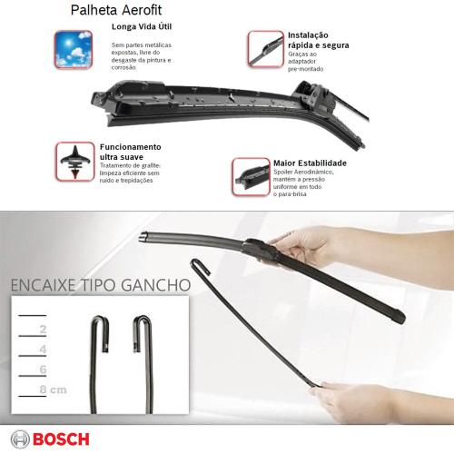 Par Palheta Limpador De Parabrisa Agile Montana 2002 10 Bosch Aerofit