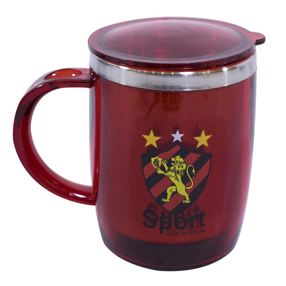 Caneca Térmica Tampa 450ml Sport Club no Shoptime