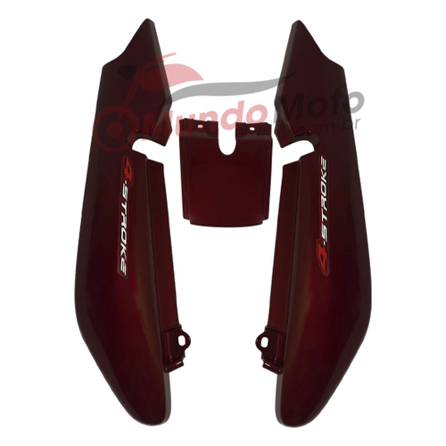 Kit Carenagem Adesivada Yamaha Ybr 125 2006 Vermelho Sportive No Shoptime