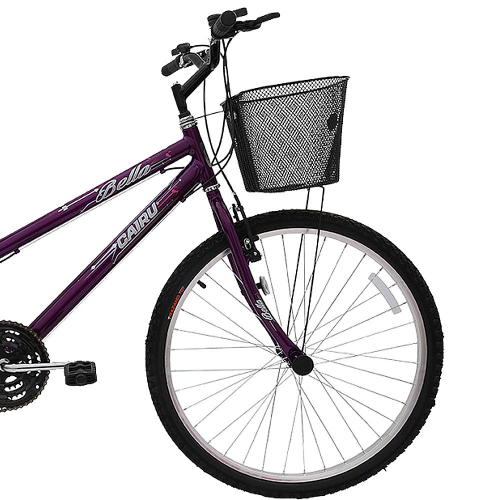 Bicicleta Aro Marchas Feminino Cesta Bella Cairu No Shoptime