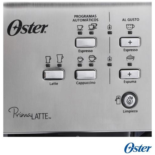 Cafeteira Oster PrimaLatte Evolution para Café Espresso Preta e Aço