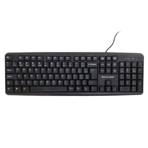 Teclado Multilaser Teclas Macias Silenciosas Usb Preto TC065 No Shoptime