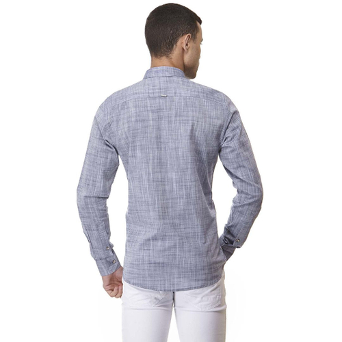 Camisa Slim Zaiko Flame Manga Longa No Shoptime