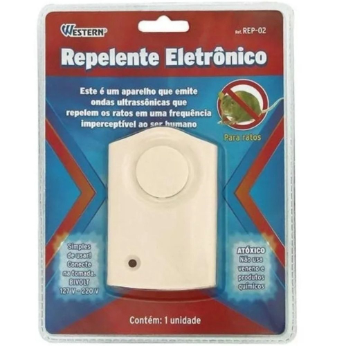 Repelente Eletr Nico Ultrass Nico Contra Ratos Western Rep No Shoptime