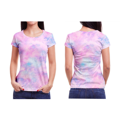 Camiseta Tie Dye Feminina Blusa Roupas Camisa Tai Dai Rosa No Shoptime