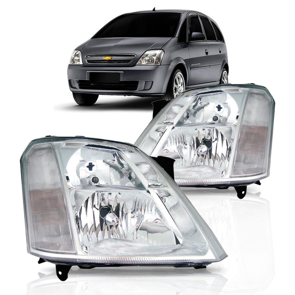 Farol Meriva 2003 204 2005 Cromado No Shoptime