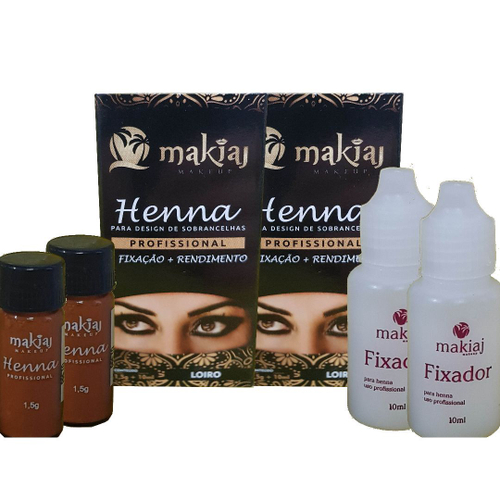 Kit Unidades Tinta Henna Sobrancelha Profissional Makiaj Makeup Rena