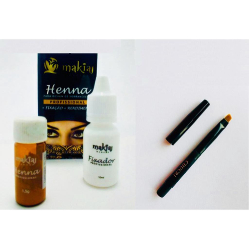 Henna P Sobrancelhas Makiaj Makeup G Henna E Ml Fixador Mini