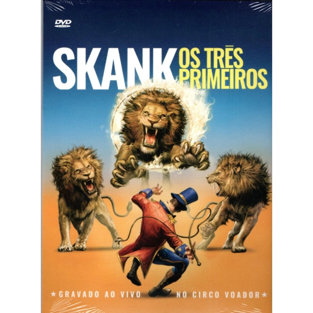 Dvd skank os três primeiros gravado ao vivo no circo voador no Shoptime