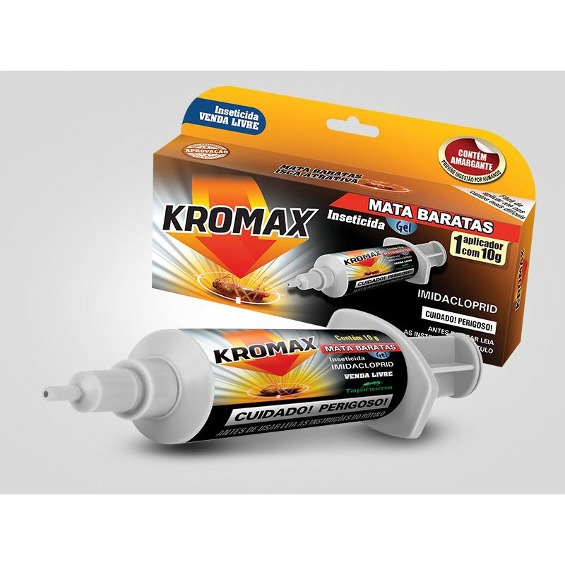 Armadilha Mata Baratas Kromax Gel Aplicador 10 G No Shoptime