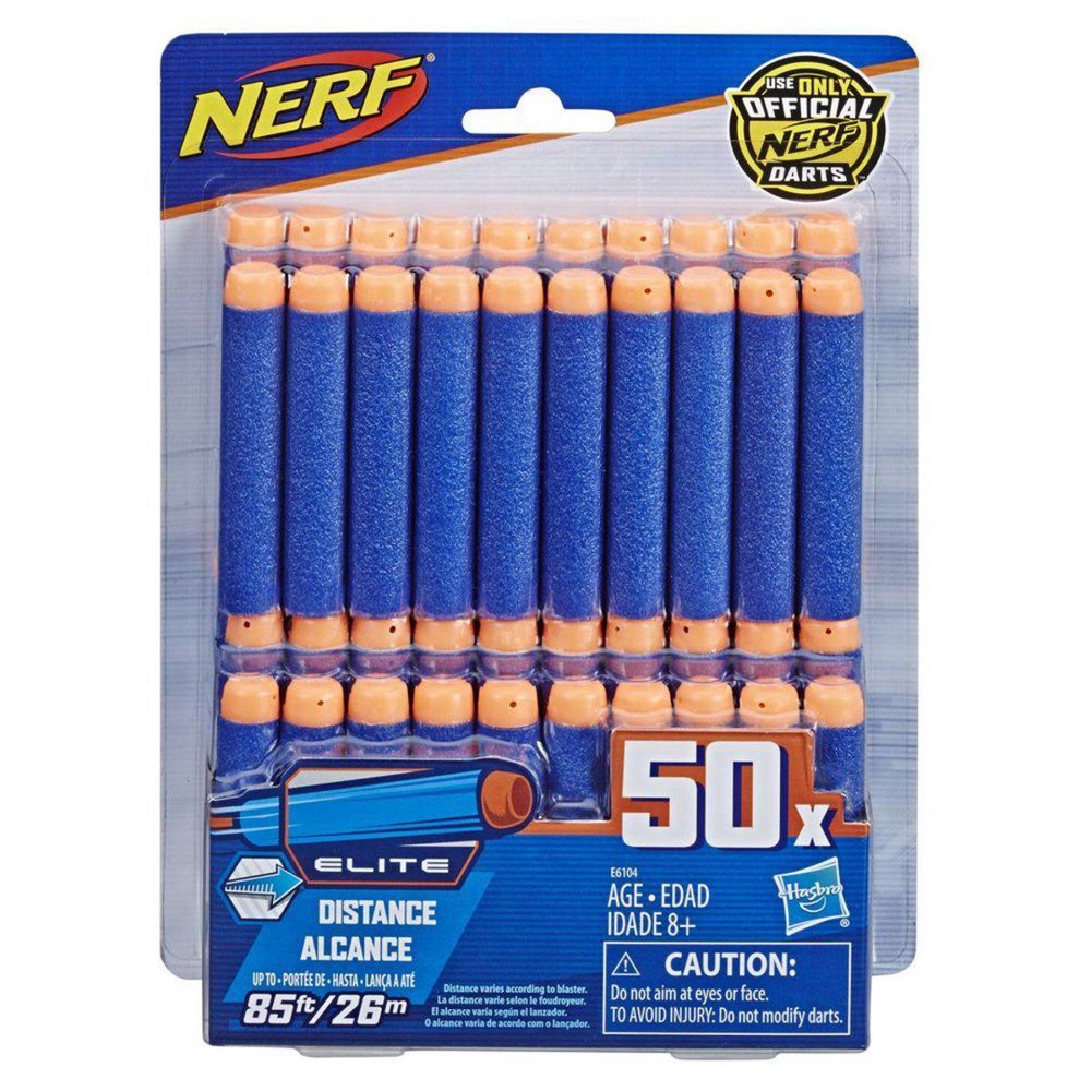 Lançador Nerf Elite Pack Refil 50 Dardos Hasbro E6104 no Shoptime