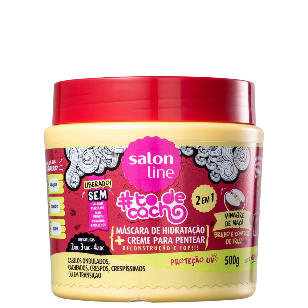 Máscara Multifuncional Salon Line todecacho Vinagre de Maçã 2em1 500g