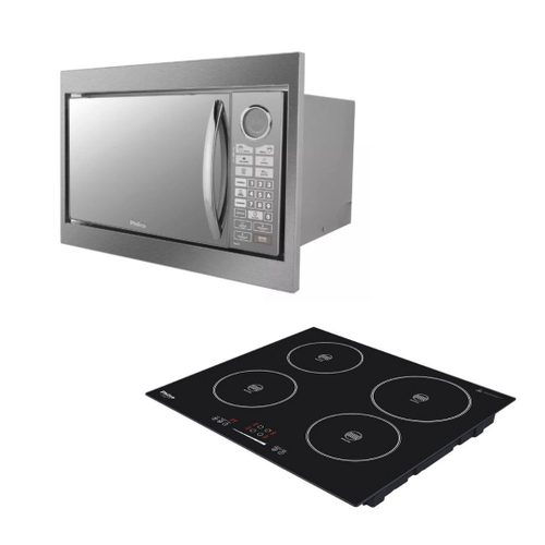 Microondas Philco Pme Bm L Embutir V Fog O Cooktop De Indu O