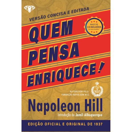 Livro Quem pensa enriquece LIVRO DE BOLSO A edição oficial e