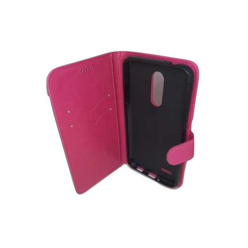 Capa De Couro Capinha Carteira Celular Lg K Rosa No Shoptime