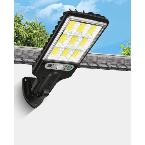 Lumin Ria Solar Poste Rua Parede Refletor Cob Bateria Carregar