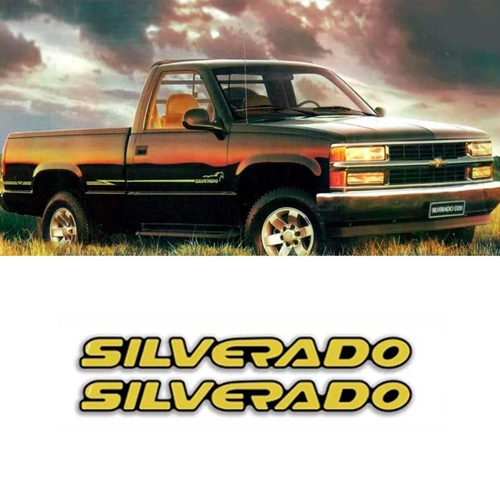 Par De Emblemas Silverado D20 00 Adesivos Resinado No Shoptime