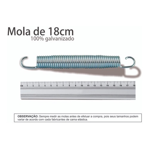 Kit 10 Molas De 18 Cm Cama Elástica Pula Pula 3 00 3 66 4 30 no Shoptime