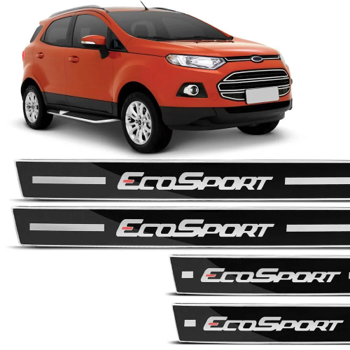 Jogo De Soleira Resinada Ford Ecosport A Preto No Shoptime