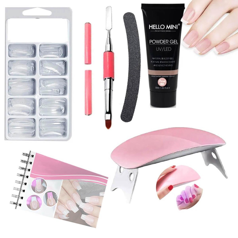 Kit Unha Polygel Alongamento De Unhas Cabine E Manual No Shoptime