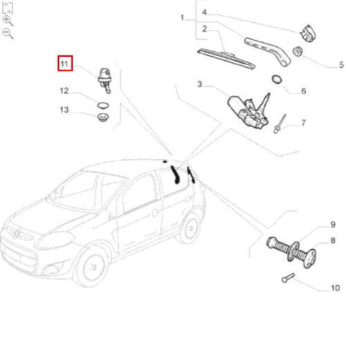 Esguicho Brucutu Limpador Traseiro Fiat Doblo Uno No Shoptime