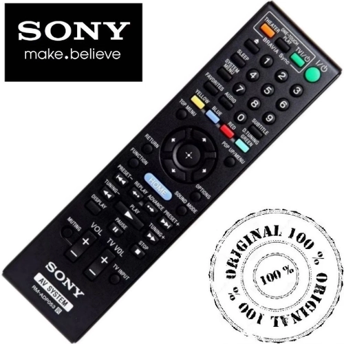 Controle Remoto Sony Rm Adp053 P Home Theater HBD E985W BDV F7 HBD F7