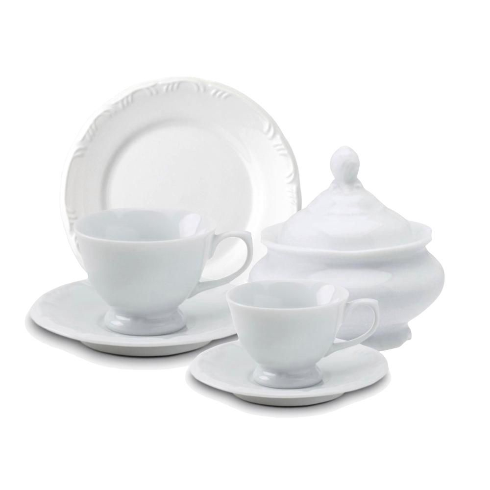 Jogo para Lanche Chá e Cafe Pomerode 20 peças Porcelana Schmidt no Shoptime