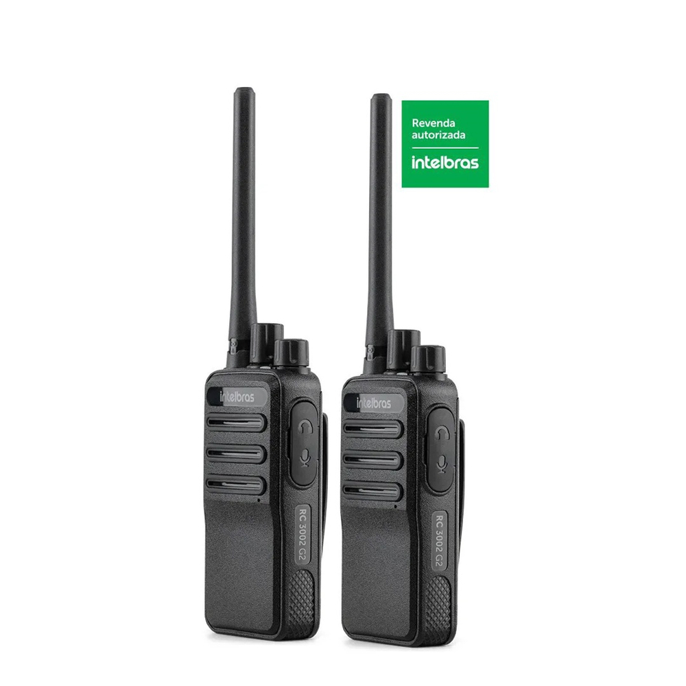 Rádio comunicador intelbras RC3002 G2 uhf longo alcance até 20KM no