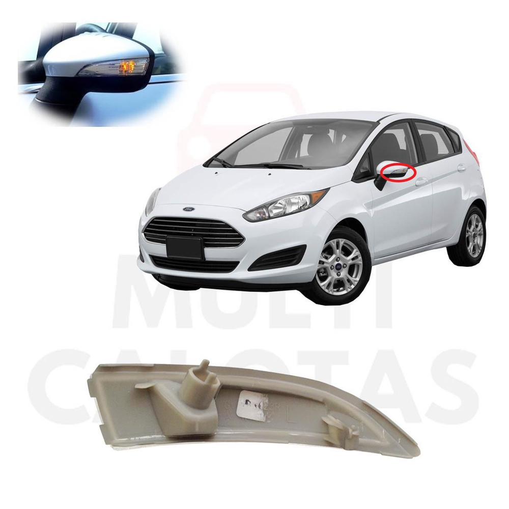 Pisca Seta Retrovisor Esq Ford New Fiesta A No Shoptime