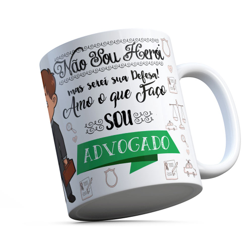 Caneca Personalizada Em Porcelana Advogado No Shoptime