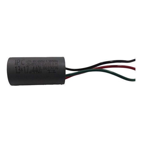 Capacitor P Ventilador 3 Fios 1 3 1 7uf 440v 50 60hz Ipc No Shoptime