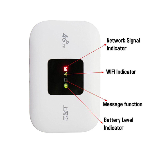 Roteador móvel sem fio 4G Modem Hotspot WiFi portátil LED 150Mbps de