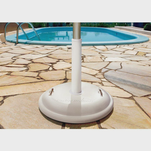 Base Concreto Para Guarda Sol Redonda 22kg Branca Mor No Shoptime