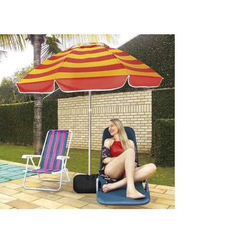 Base Suporte Guarda Sol Ombrelone Agua Ou Areia Piscina Mor No Shoptime