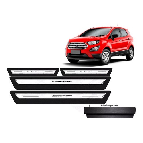 Soleira Premium Preto Ou Branco Ford Ecosport 2014 2019 No Shoptime