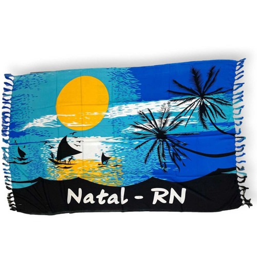 Canga De Poli Ster Estampada Praias Natal Rn No Shoptime