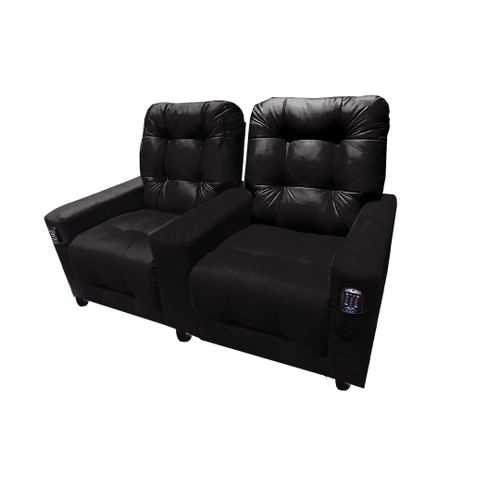 Poltrona Pro Casal Lugares Reclin Vel Luiza Cor Preto Moveis Guias