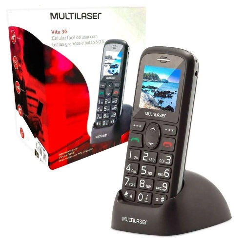 Telefone Tim Claro Fixo Multilaser Vita 3g Chip Base No Shoptime