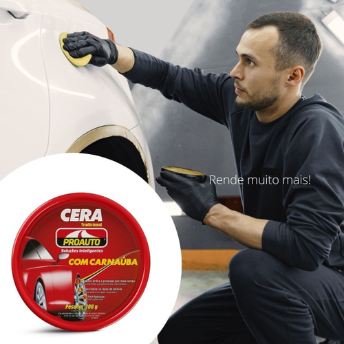 Kit 3x Cera Automotiva Em Pasta Carnaúba Proauto 200g no Shoptime