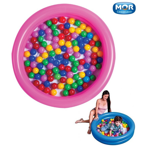 Banheira Piscina Infl Vel Bolinhas Infantil Crian A Mor No Shoptime