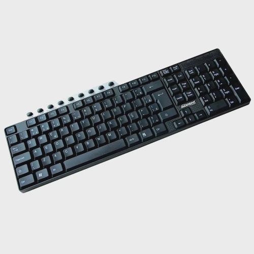 Teclado Multimídia USB Preto Prata 9 Teclas 608054 Maxprint 19628 no