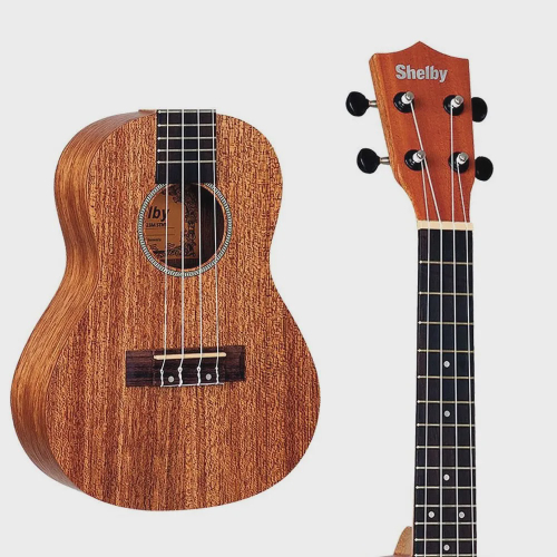 Ukulele Shelby Concert Su M Fosco Capa Afinador Palhetas No Shoptime