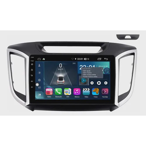 Multimidia Hyundai Creta 9p Aikon Atom Core Carplay Som Automotivo No