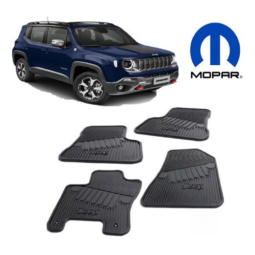 Jogo Tapete Borracha Jeep Renegade Original Mopar 50928562 No Shoptime